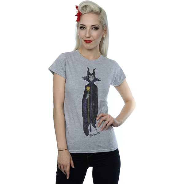 Sleeping Beauty Womens/Ladies Classic Maleficent Heather T-Shirt