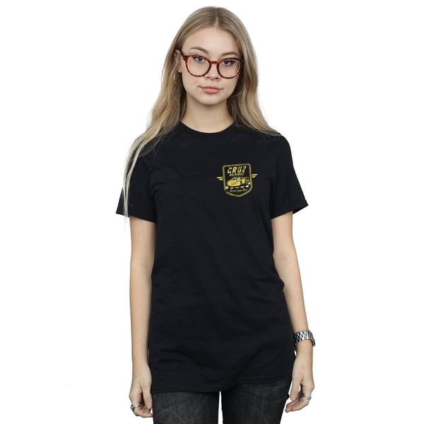 Disney Womens/Ladies Cars Cruz Ramirez Faux Pocket Logo Cotton Boyfriend T-Shirt