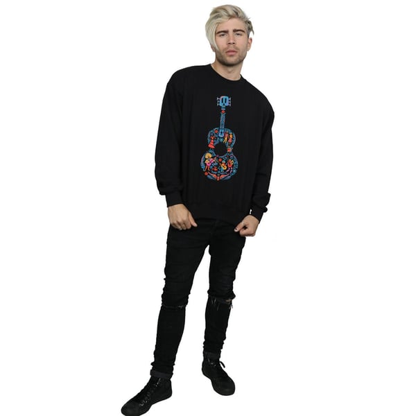 Disney Mens Coco Guitar Pattern Sweatshirt