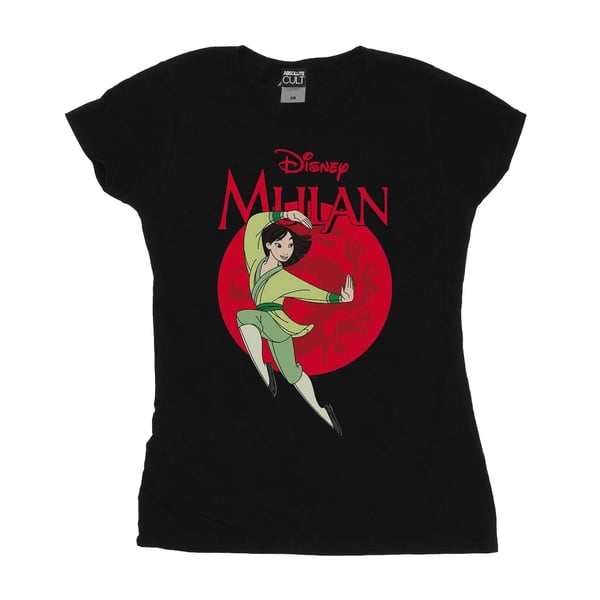 Disney Dam Mulan Dragon Circle T-shirt i bomull