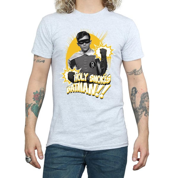 DC Comics Mens Batman TV Series Robin Holy Smokes T-Shirt