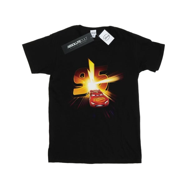 Disney Womens/Ladies Cars Lightning McQueen Burst Cotton Boyfriend T-Shirt