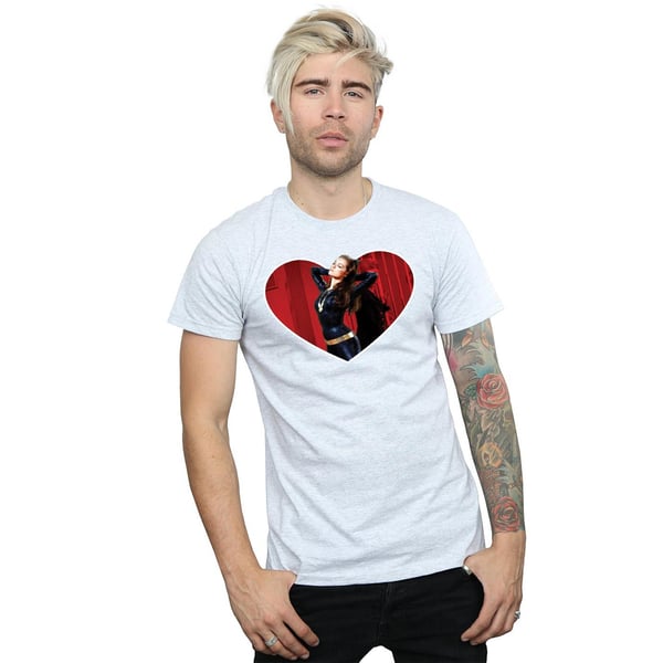 DC Comics Mens Batman TV Series Catwoman Heart T-Shirt