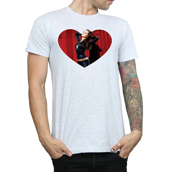 DC Comics Mens Batman TV Series Catwoman Heart T-Shirt