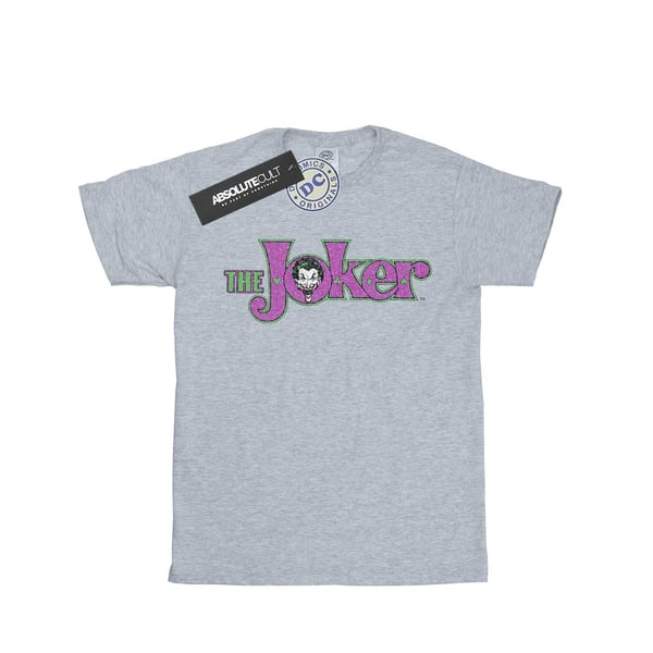 DC Comics Flickor The Joker Crackle Logotyp T-shirt i Bomull
