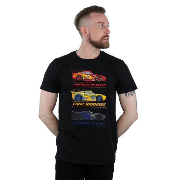 Autot Miesten Racer Profile -puuvillapaita