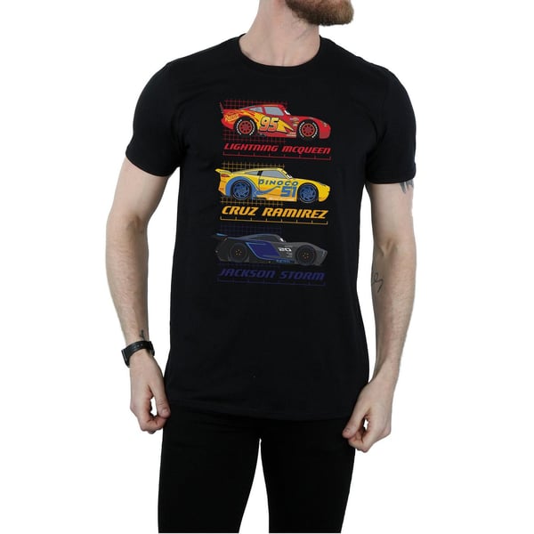 Autot Miesten Racer Profile -puuvillapaita