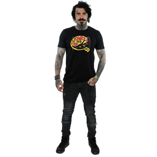 DC Comics Mens Batman TV Series Catwoman Scratch T-Shirt