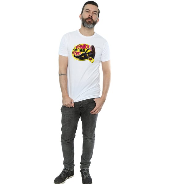 DC Comics Mens Batman TV Series Catwoman Scratch T-Shirt