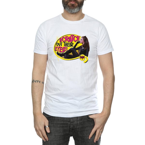 DC Comics Mens Batman TV Series Catwoman Scratch T-Shirt