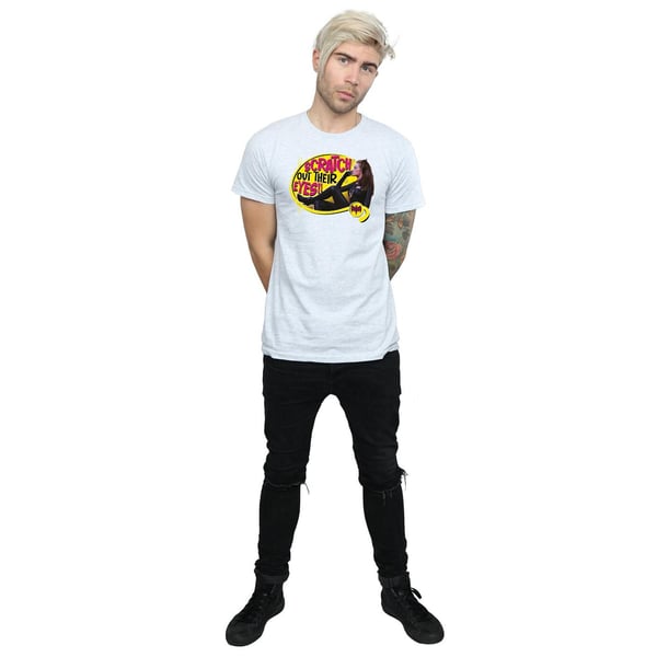 DC Comics Mens Batman TV Series Catwoman Scratch T-Shirt