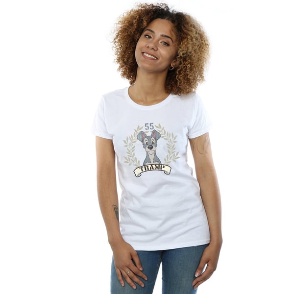 Disney Womens/Ladies Lady And The Tramp Tramp Since 55 Cotton T-Shirt