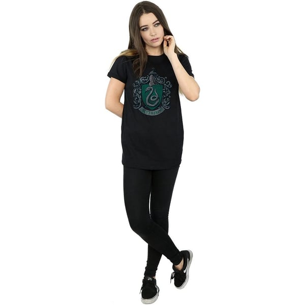 Harry Potter Womens/Ladies Slytherin Cotton Boyfriend T-Shirt