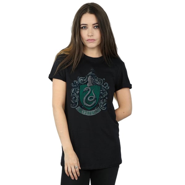 Harry Potter Womens/Ladies Slytherin Cotton Boyfriend T-Shirt