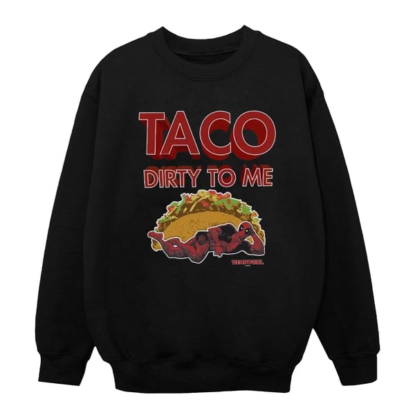 Marvel Womens/Ladies Deadpool Taco Dirty To Me Sweatshirt