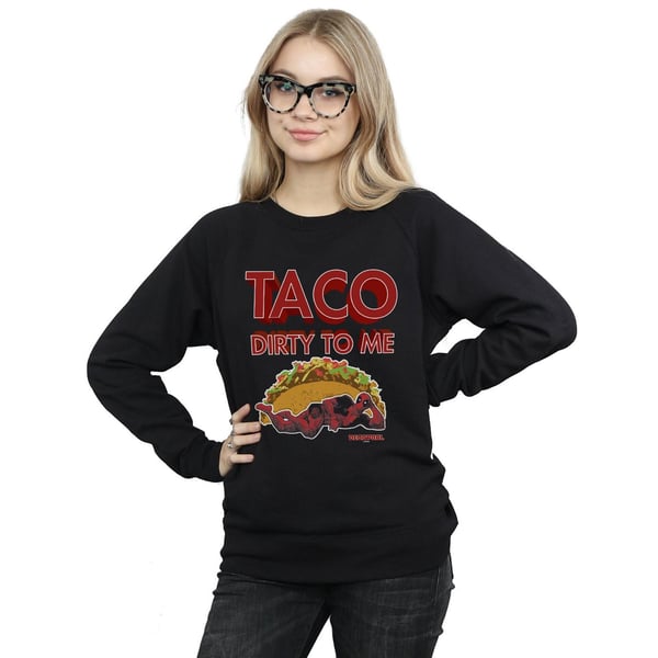 Marvel Womens/Ladies Deadpool Taco Dirty To Me Sweatshirt