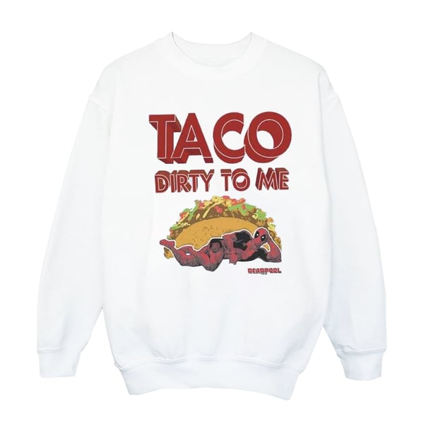 Marvel Womens/Ladies Deadpool Taco Dirty To Me Sweatshirt
