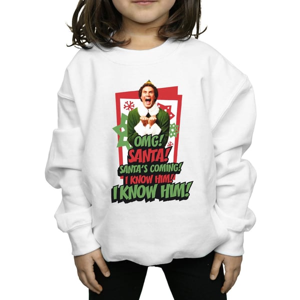 Elf Girls OMG Santa Sweatshirt