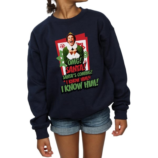 Elf Girls OMG Santa Sweatshirt