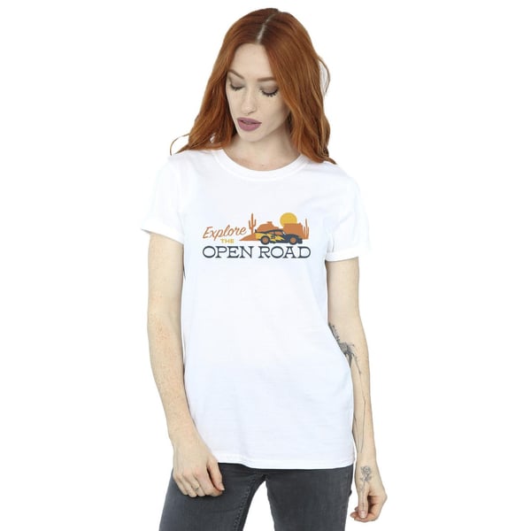 Disney Womens/Ladies Cars Explore The Open Road Cotton Boyfriend T-Shirt
