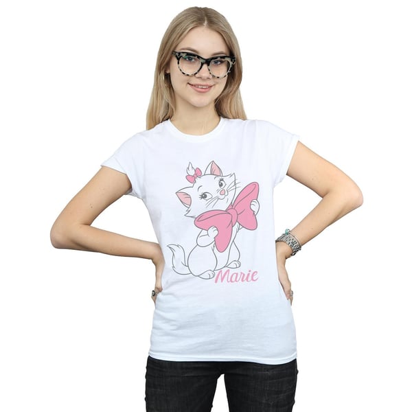 Disney Womens/Ladies Aristocats Marie Bow Cotton T-Shirt