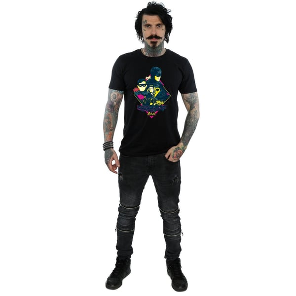 DC Comics Mens Batman TV Series Character Pop Art T-Shirt