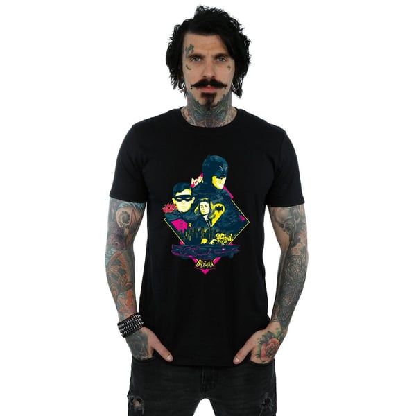 DC Comics Mens Batman TV Series Character Pop Art T-Shirt