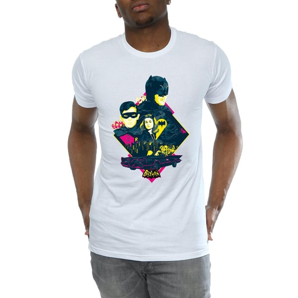 DC Comics Mens Batman TV Series Character Pop Art T-Shirt