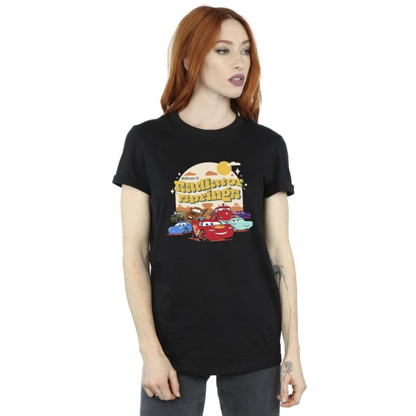 Disney Womens/Ladies Cars Radiator Springs Group Cotton Boyfriend T-Shirt