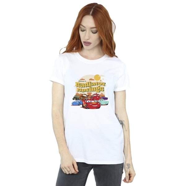 Disney Womens/Ladies Cars Radiator Springs Group Cotton Boyfriend T-Shirt