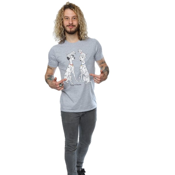 101 Dalmatians Mens Pongo And Perdita Cotton T-Shirt