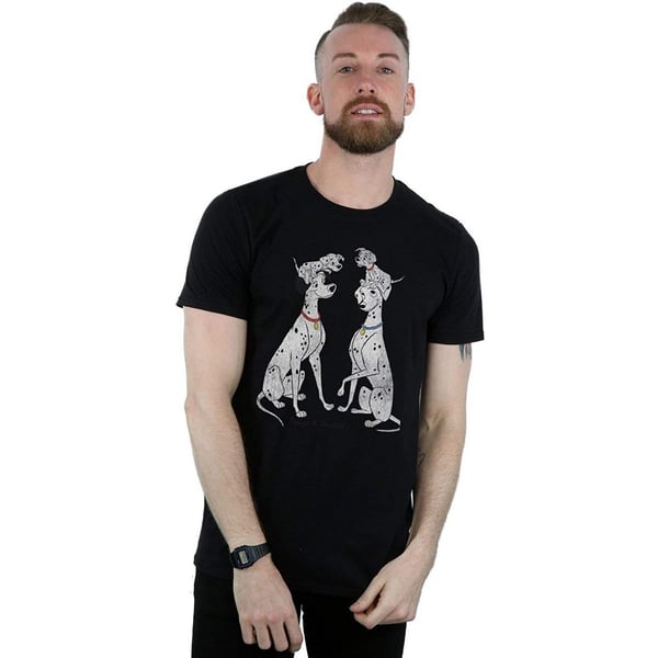 101 Dalmatians Mens Pongo And Perdita Cotton T-Shirt