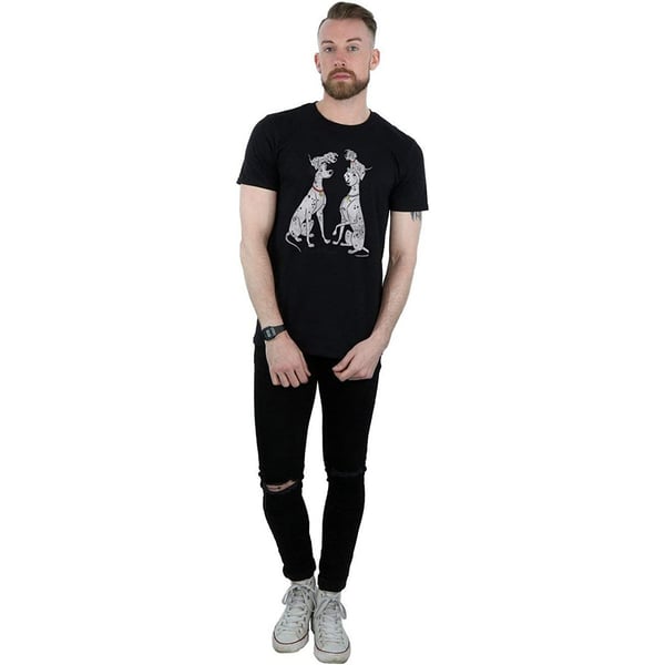 101 Dalmatians Mens Pongo And Perdita Cotton T-Shirt