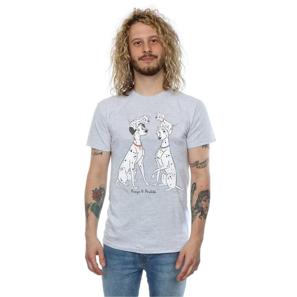 101 Dalmatians Mens Pongo And Perdita Cotton T-Shirt