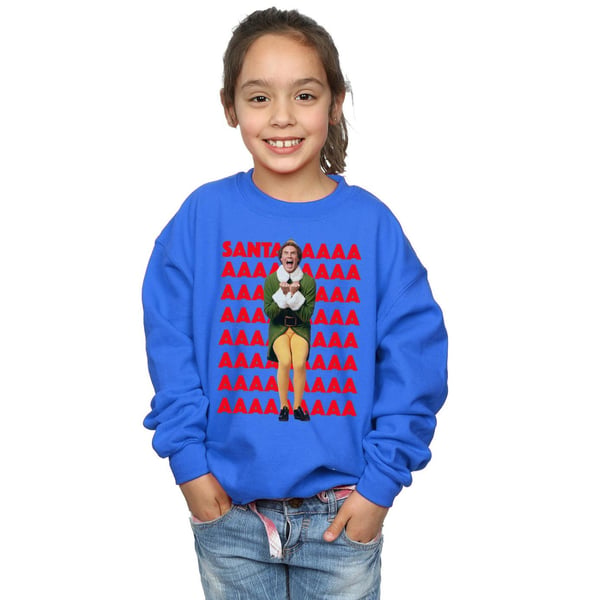 Elf Girls Buddy Santa Scream Sweatshirt