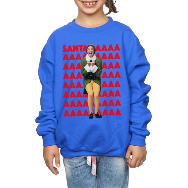 Elf Girls Buddy Santa Scream Sweatshirt