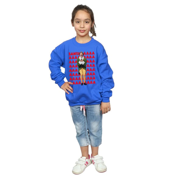 Elf Girls Buddy Santa Scream Sweatshirt