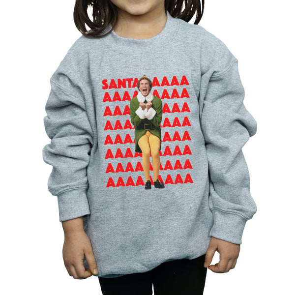 Elf Girls Buddy Santa Scream Sweatshirt