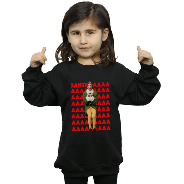 Elf Girls Buddy Santa Scream Sweatshirt