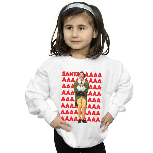 Elf Girls Buddy Santa Scream Sweatshirt