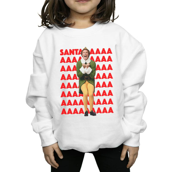 Elf Girls Buddy Santa Scream Sweatshirt