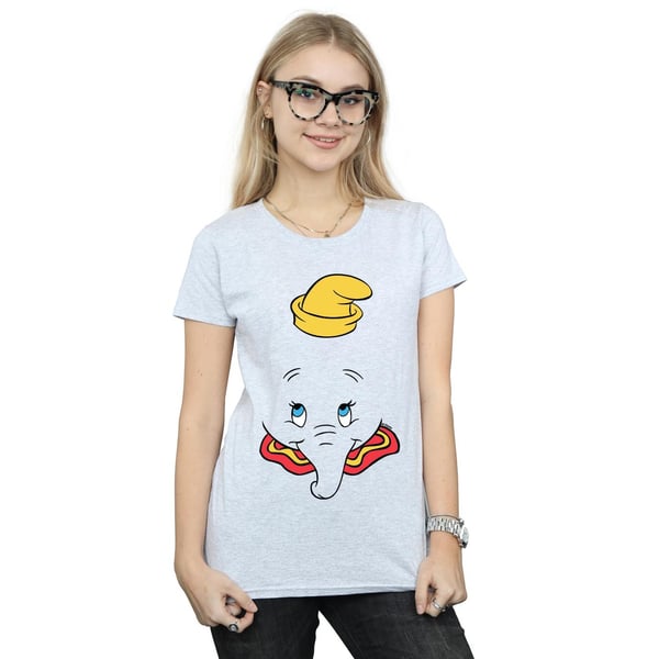 Disney Womens/Ladies Dumbo Face Cotton T-Shirt