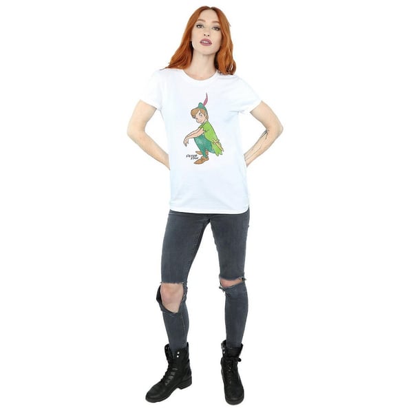 Peter Pan Womens/Ladies Classic Cotton Boyfriend T-Shirt