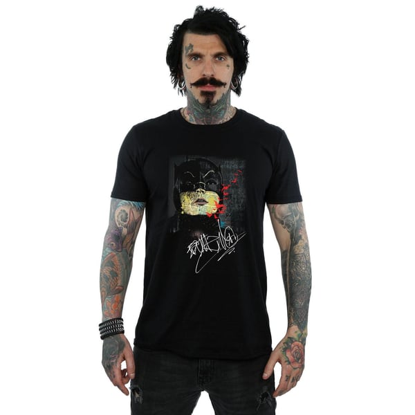DC Comics Mens Batman TV Series Signature T-Shirt