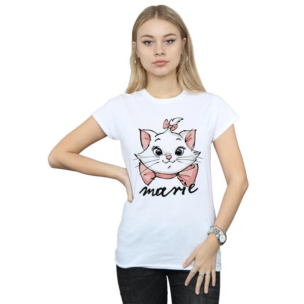 Disney Womens/Ladies The Aristocats Marie Sketch Face Cotton T-Shirt