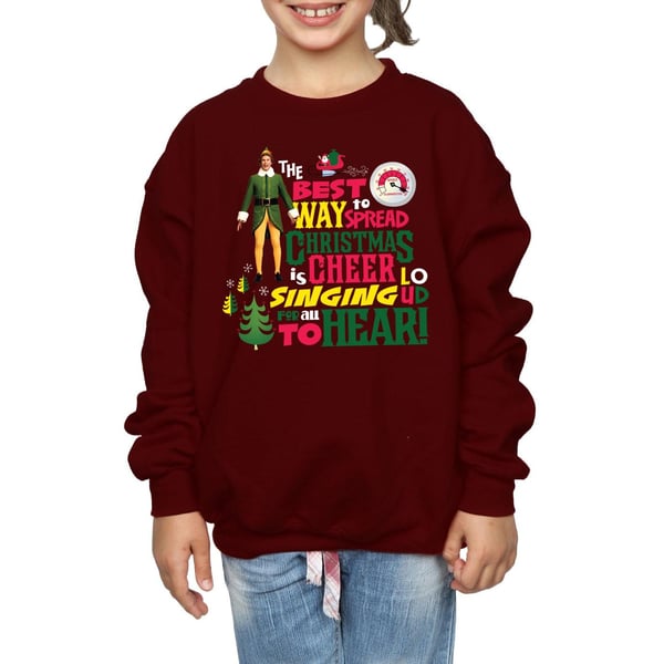 Elf Girls Christmas Cheer Sweatshirt