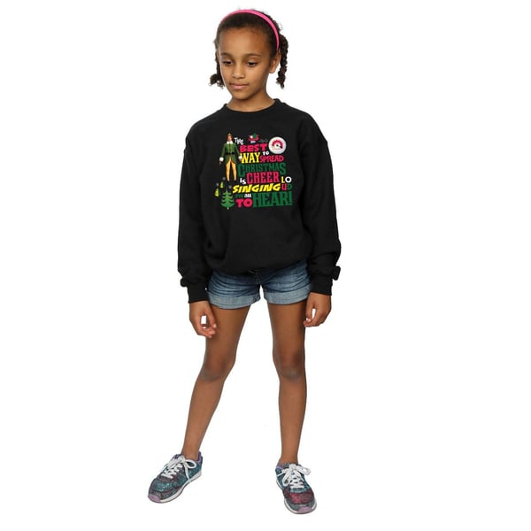 Elf Girls Christmas Cheer Sweatshirt