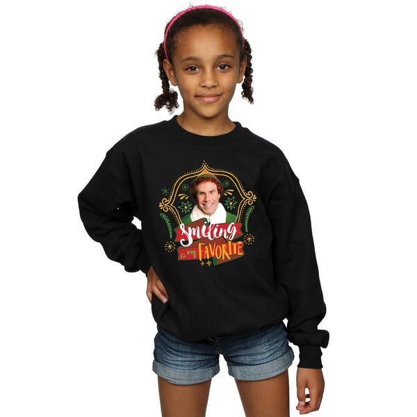 Elf Girls Buddy Smiling Sweatshirt