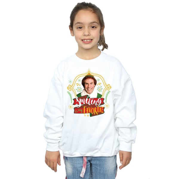 Elf Girls Buddy Smiling Sweatshirt