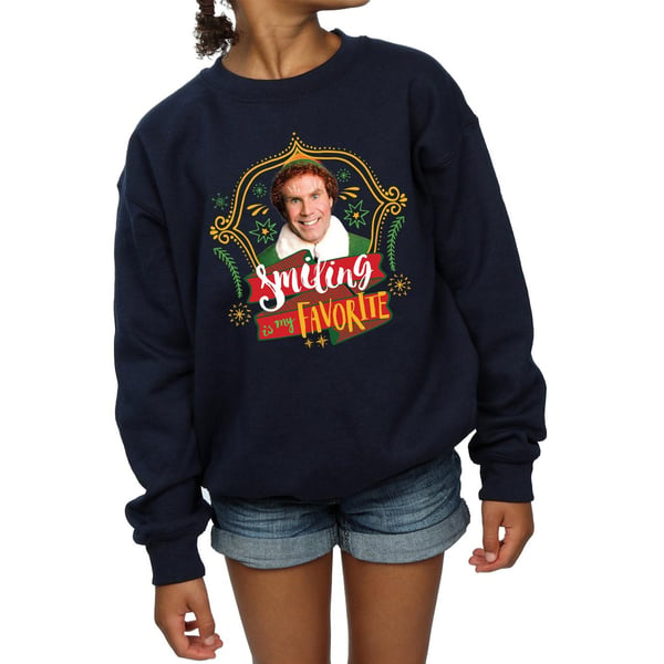 Elf Girls Buddy Smiling Sweatshirt